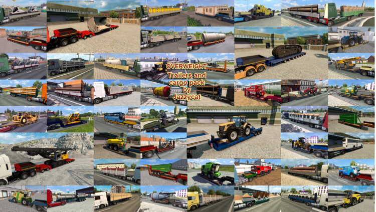 Overweight Trailers and Cargo Pack by Jazzycat v11.10.5
