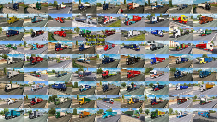Painted Truck Traffic Pack by Jazzycat v18.7.15