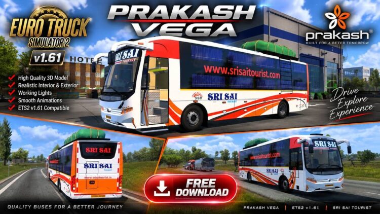 Prakash Vega Sleeper Mod V5.0 ETS2 1.60-1.61