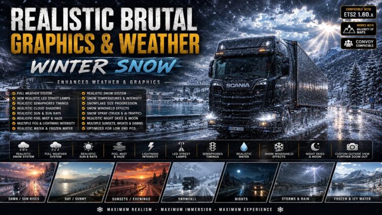 Realistic Brutal Graphics & Weather Winter Snow V4.3