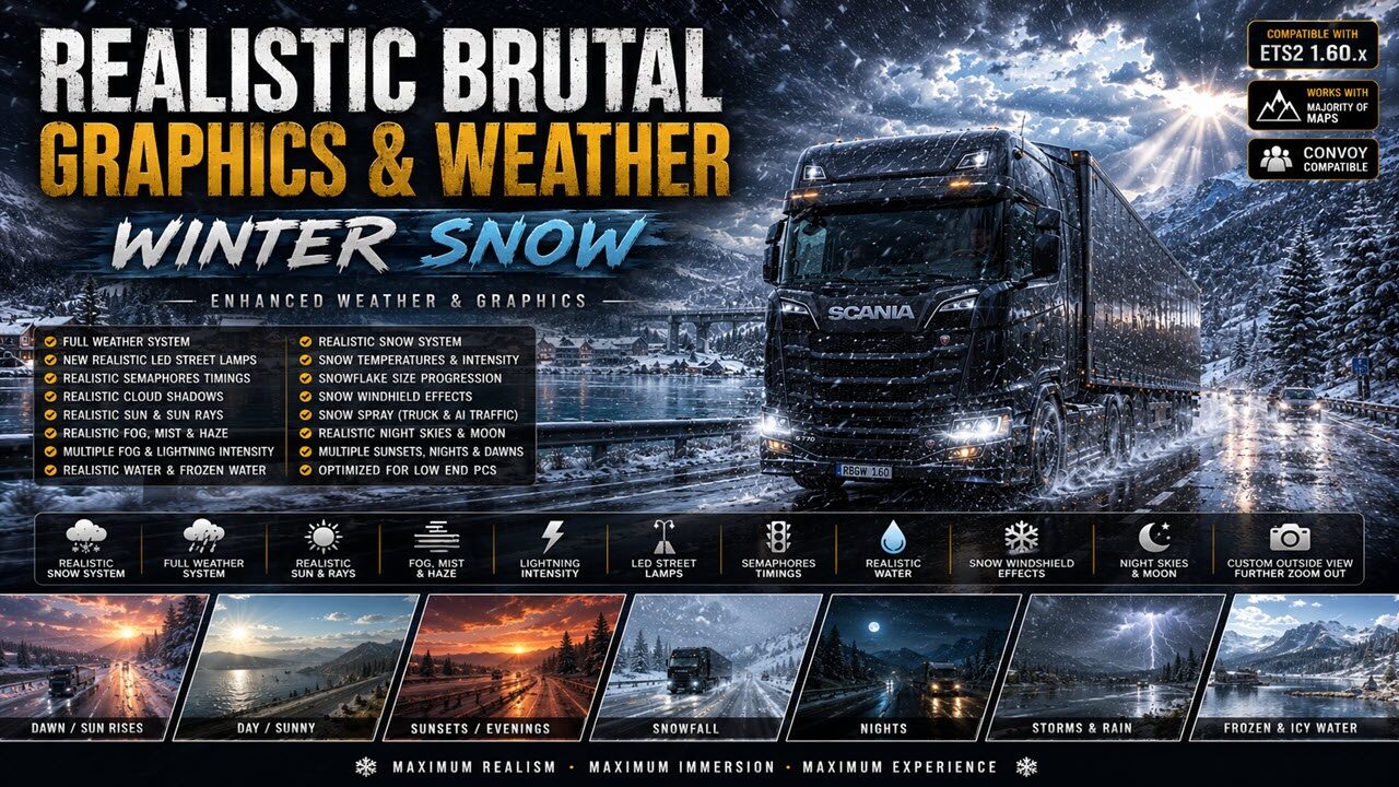 Realistic Brutal Graphics & Weather Winter Snow V4.3
