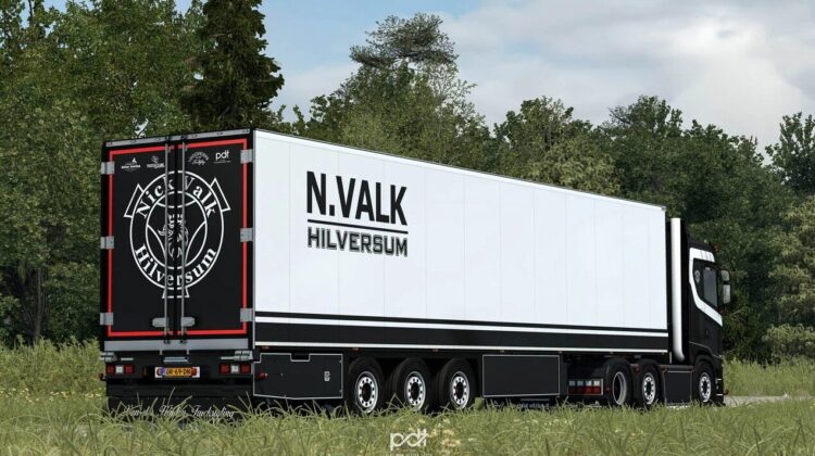 Scania S650 + N. Valk Trailer v1.0