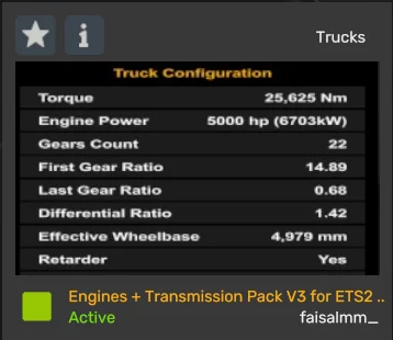 Engine and transmission pack v1.61