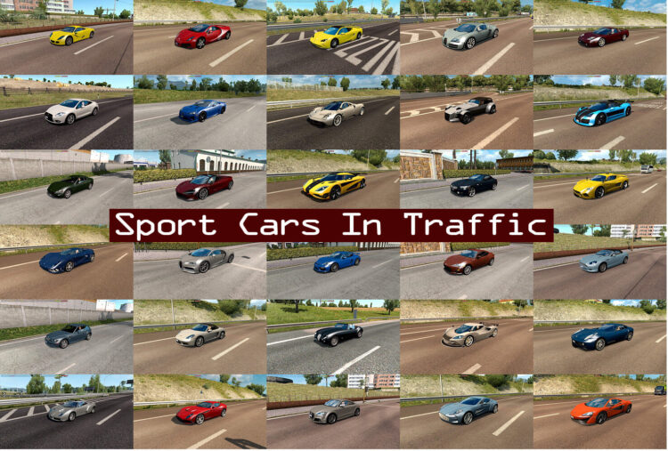 Sport Cars Traffic Pack by TrafficManiac v12.7.16
