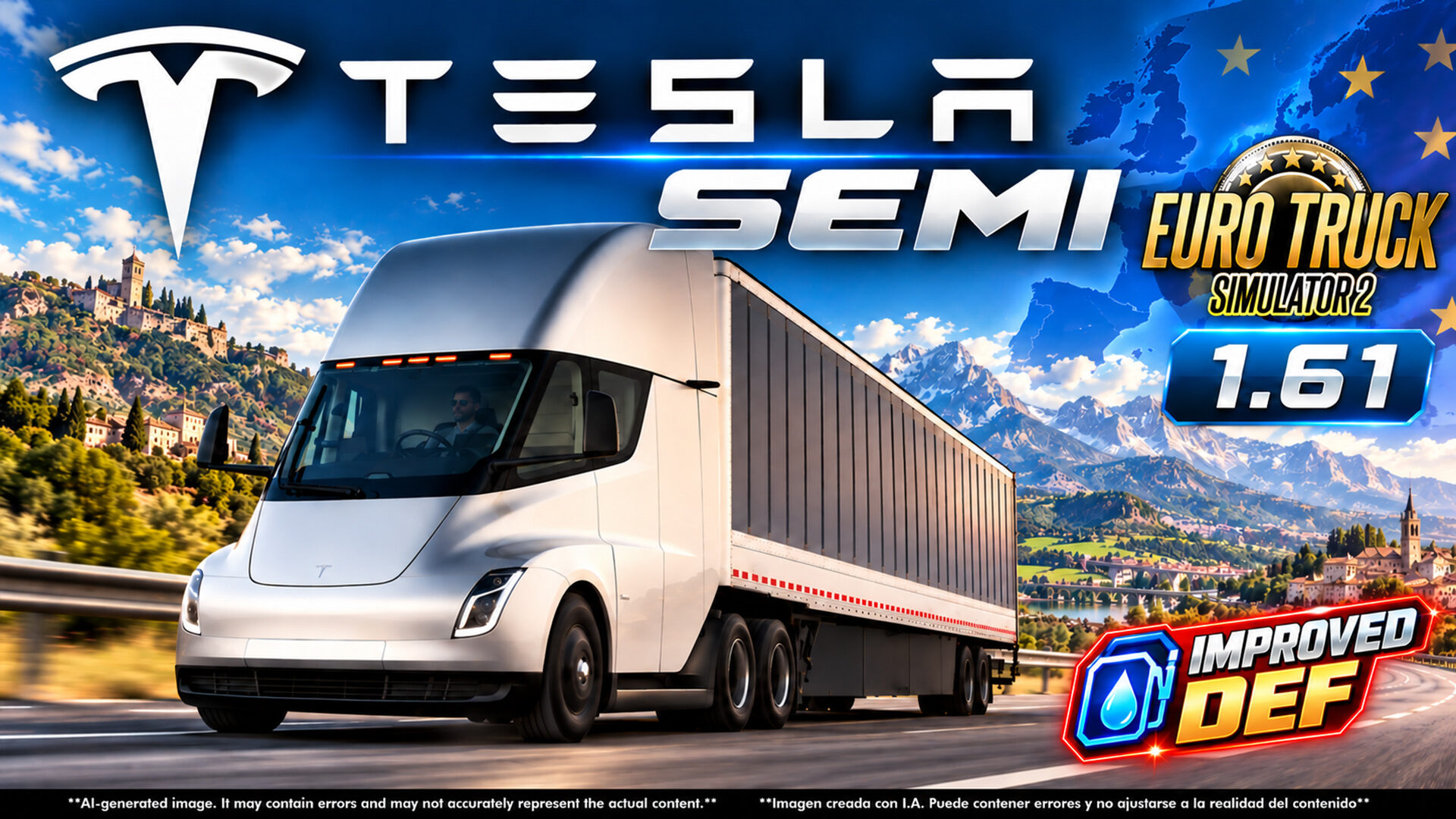 TESLA SEMI TRUCK 2019 v3.0 IMPROVED DEF