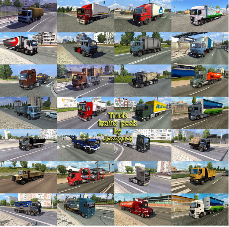 Truck Traffic Pack by Jazzycat v9.1.20
