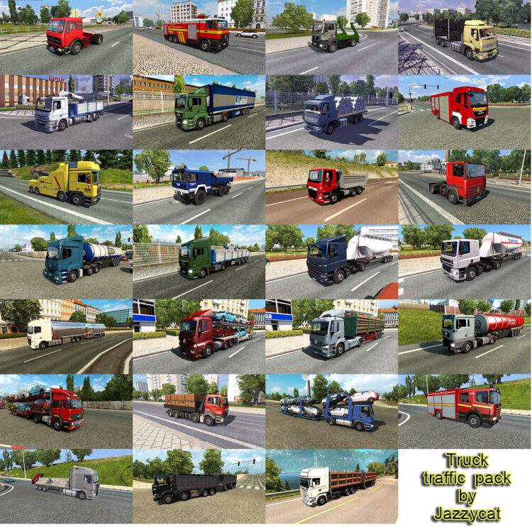 Truck Traffic Pack by Jazzycat v9.1.20