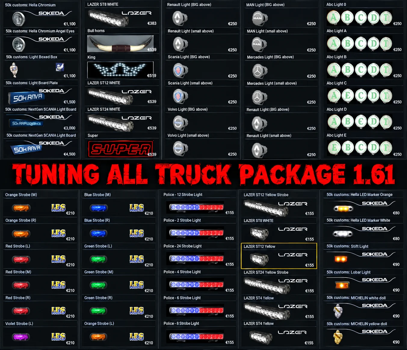 Tuning All Truck Package v1.61