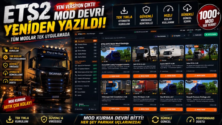 ETS2 Mod Manager – All Mods with a Single Click!
