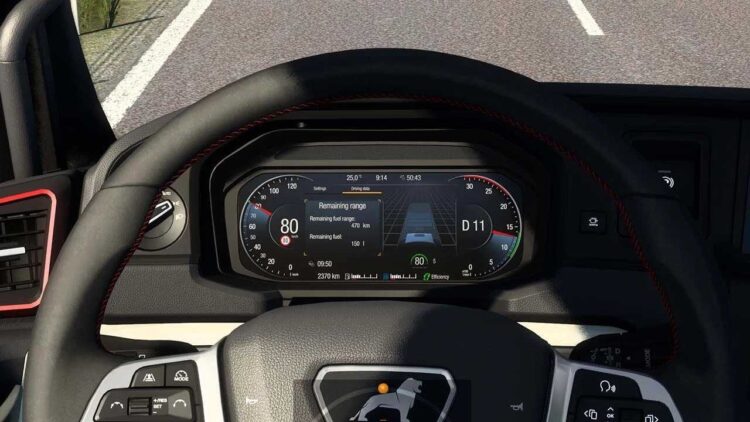 MAN TGX 2020 Improved Dashboard v2.01