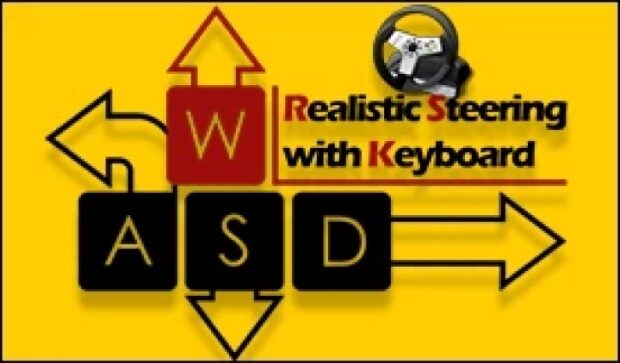[1.61] ETS2 Realistic Steering with Keyboard – V4.0.21