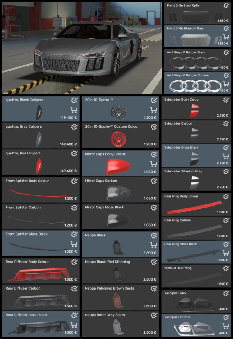 Audi R8 V10 plus (Type 4S) 1.61x v1.0