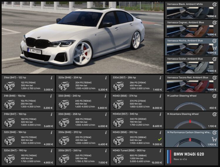 BMW M340i xDrive (G20) 1.61x v1.4