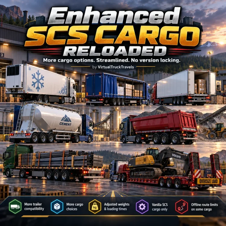 Enhanced SCS Cargo Reloaded 1.61-1.62