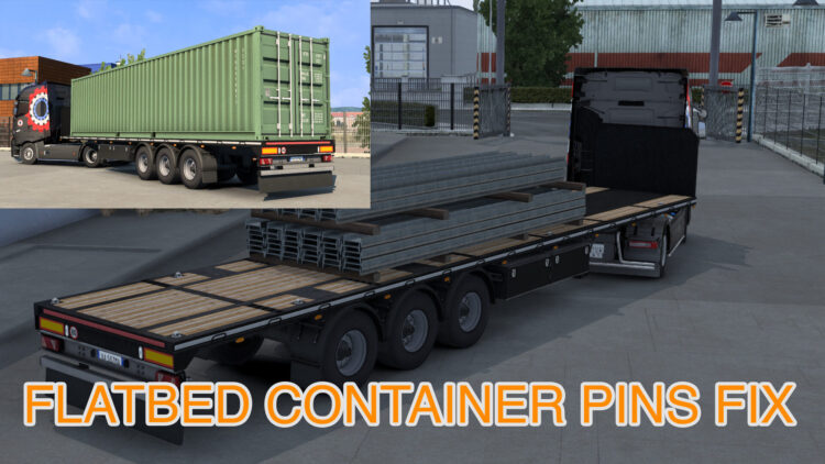Flatbed Floor With Container Pins Fix (Definitive)