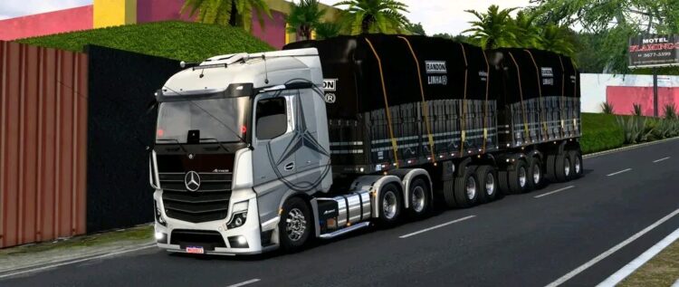 MERCEDES-BENZ ACTRO + BITREM GUERRA V 1.61