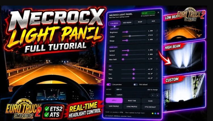 NecroCX Light Panel PlugIn v1.5 (1.61.x)