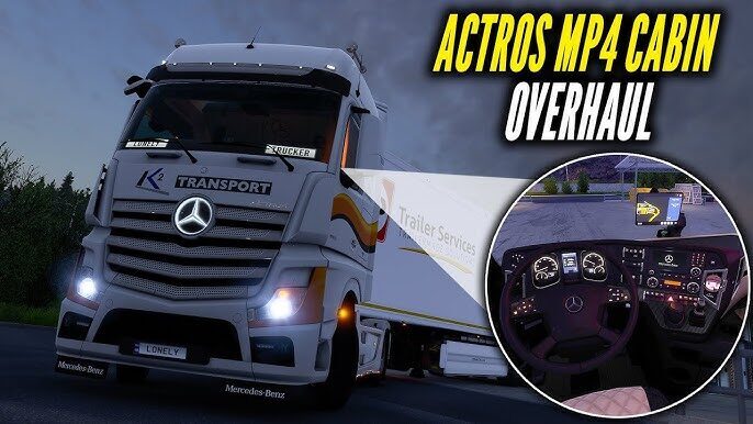 New Actros MP4 Cabin Overhaul v1.2.3h1