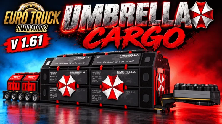 Oversized Umbrella Cargo for ETS2 v. 1.61