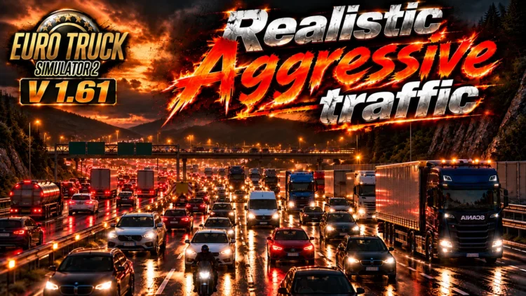 Real Aggressive Traffic for ETS2 v. 1.61