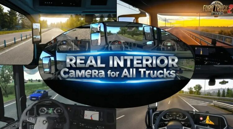 Real Interior Cams for all Trucks 1.61 ETS2