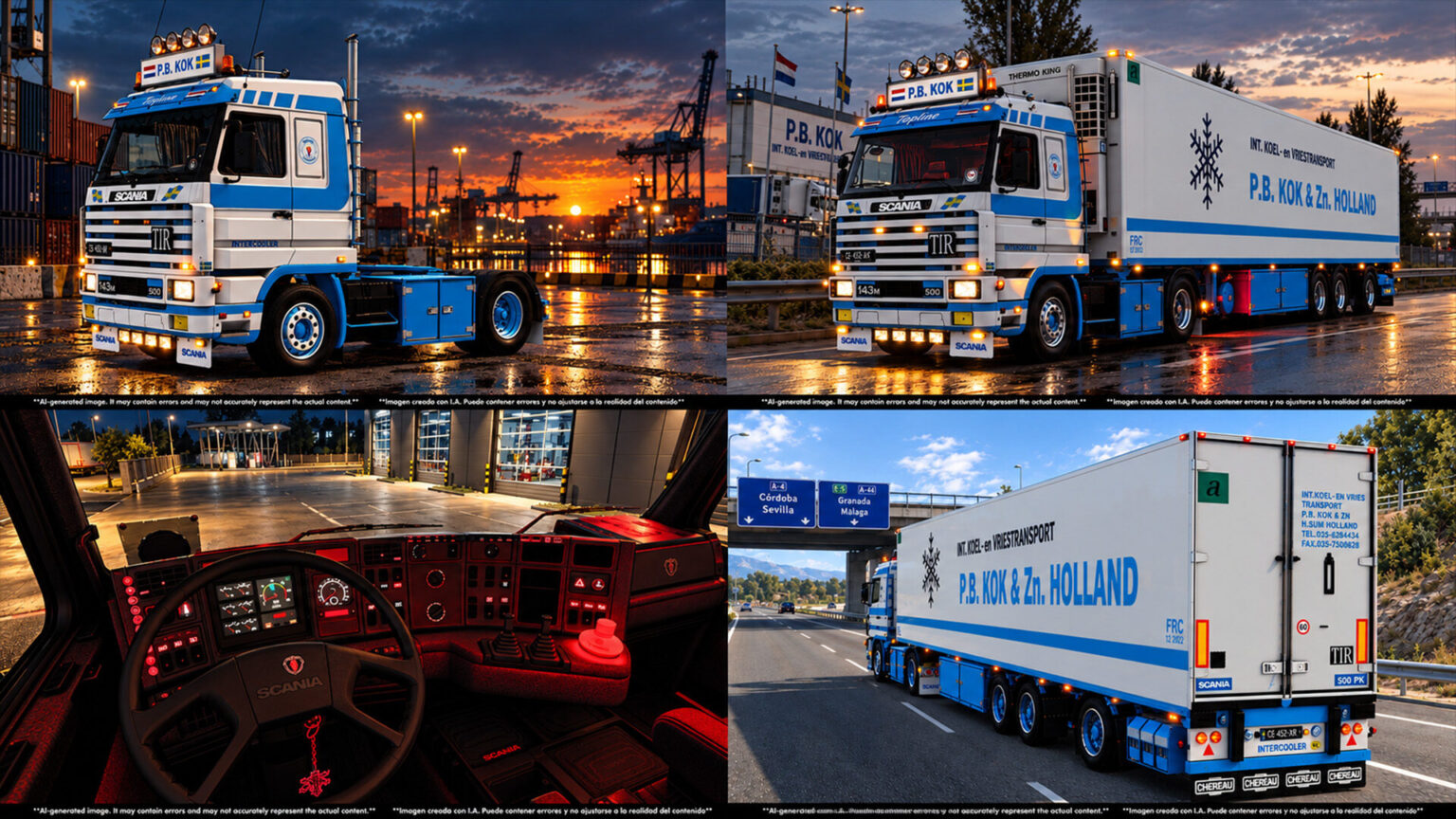 SCANIA 143M V8 500 P.B. KOK v2.0 ETS2 1.60-1.61.x | ETS 2 mods