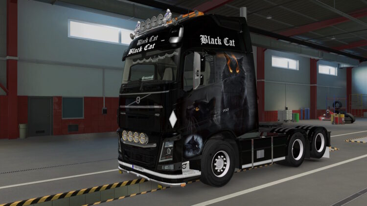 Volvo FH4 Black Cat Skin