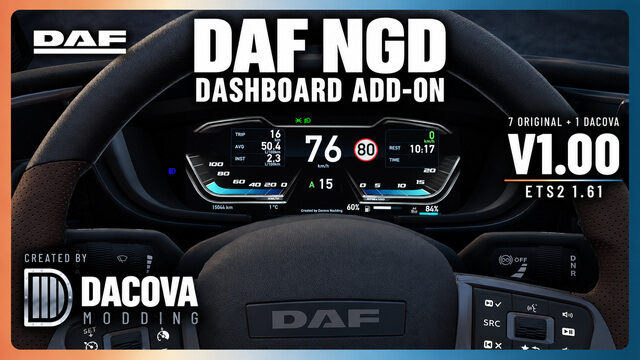 DAF NGD Dashboard Add-on 1.00 — DACOVA MODDING