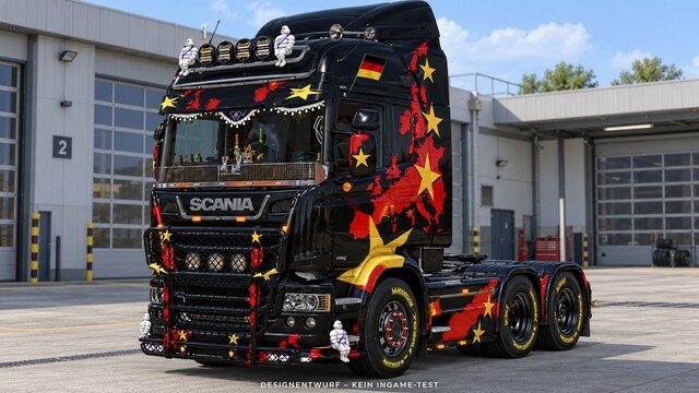 Scania Streamline – Schwarz-Rot-Gold – EUROSTAR