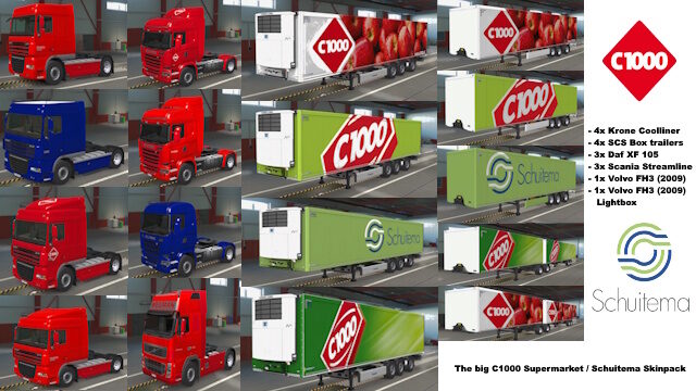 C1000 Supermarket / Schuitema Skinpack Dutch